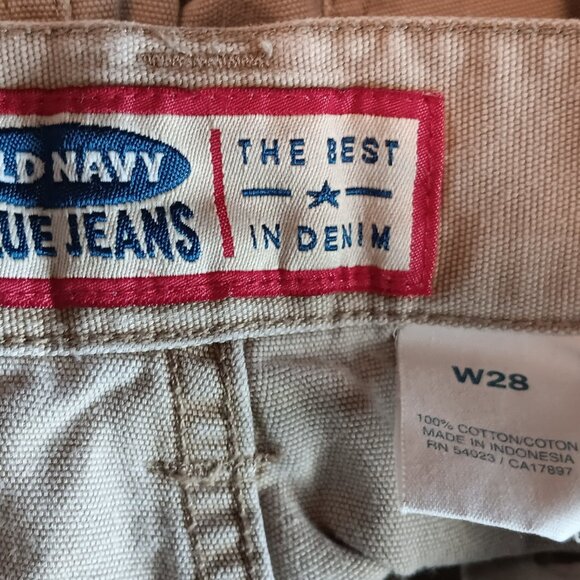 Old Navy Tan Carpenter Shorts - Big Boys/Mens Small W28 - Picture 5 of 5